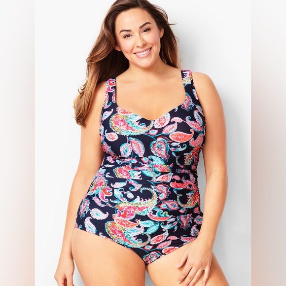 Miraclesuit Amici V-neck One Piece Swimsuit - Picture 1 of 11
